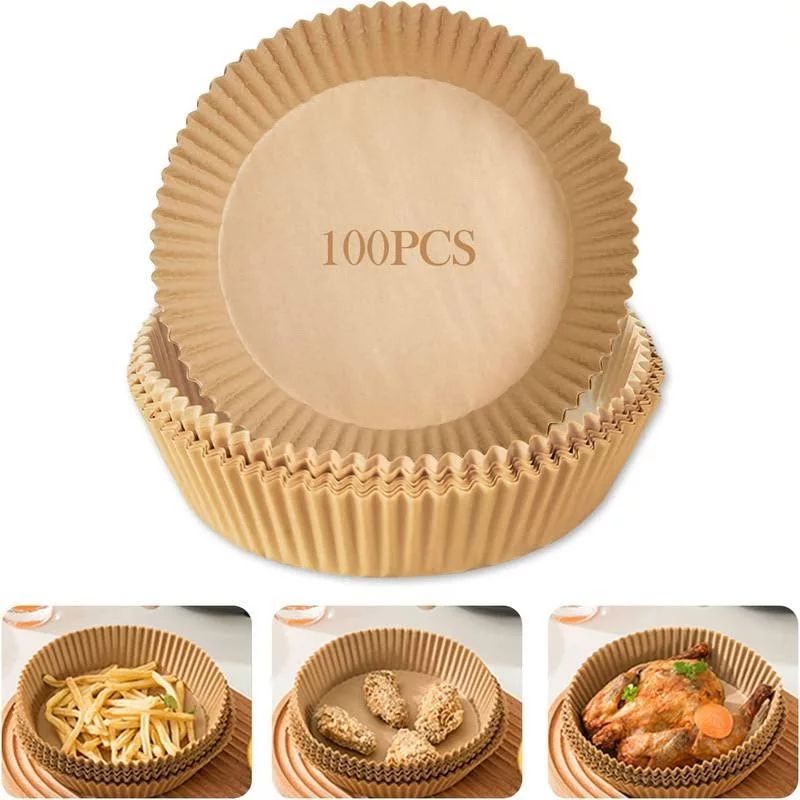 AirPaper™ - Bandejas Anti-Adherentes Para Freidora De Aire (100 Bandejas)