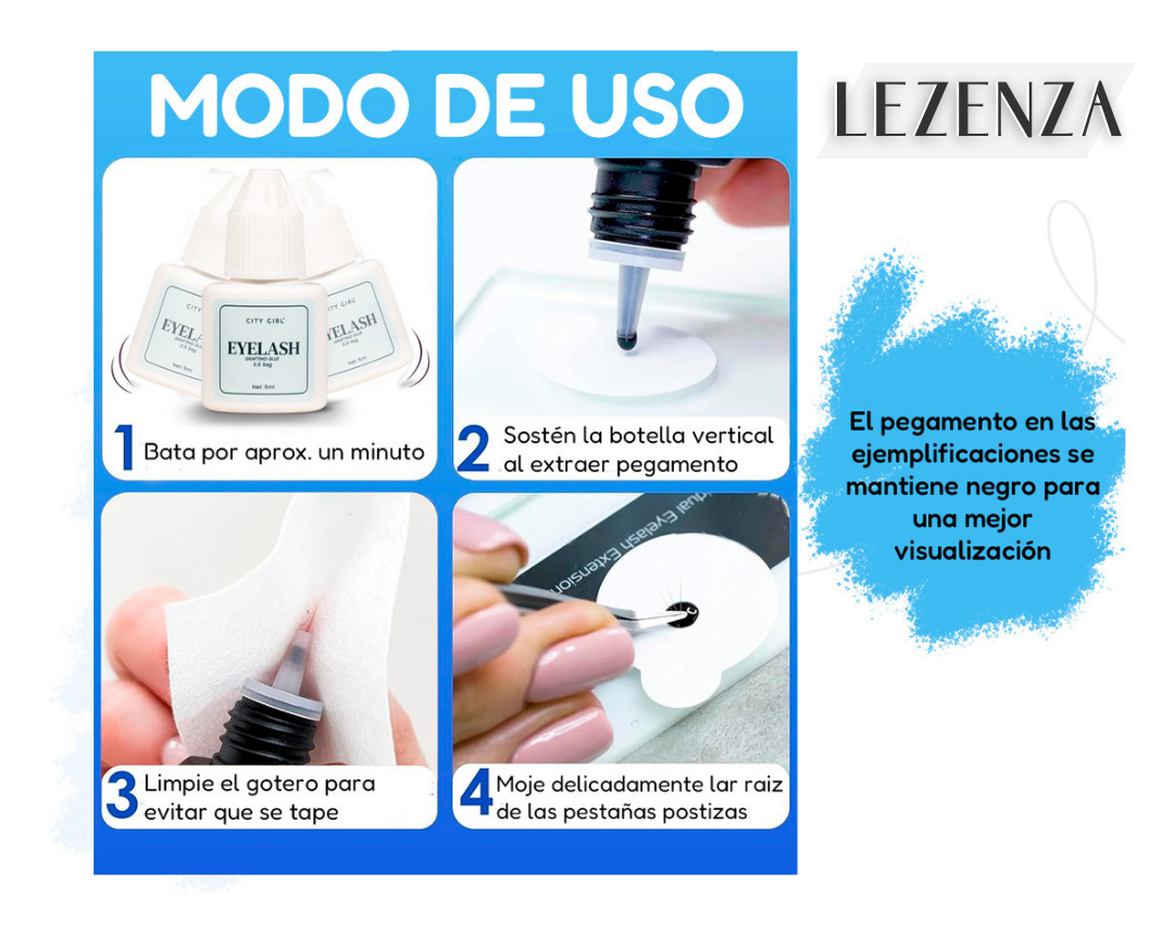 Pegamento Pestañas Extensiones Eyelash Glue City Girl