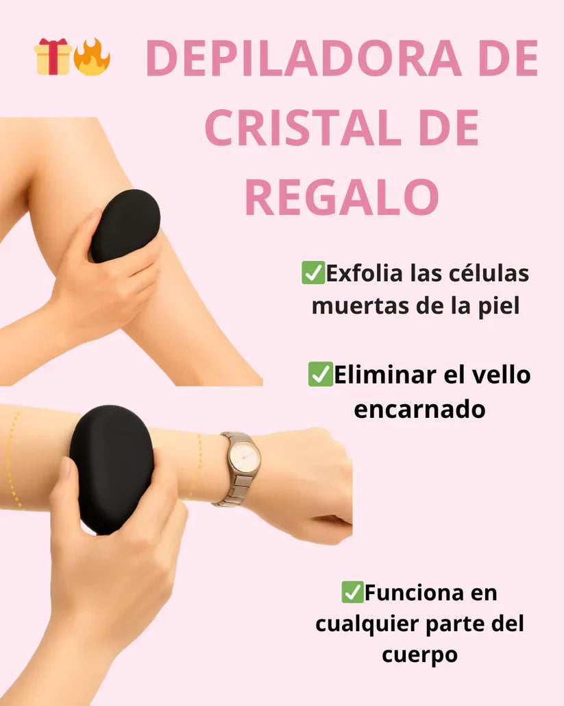 Depiladora Facial 2 en 1 + Depiladora de Cristal DE REGALO