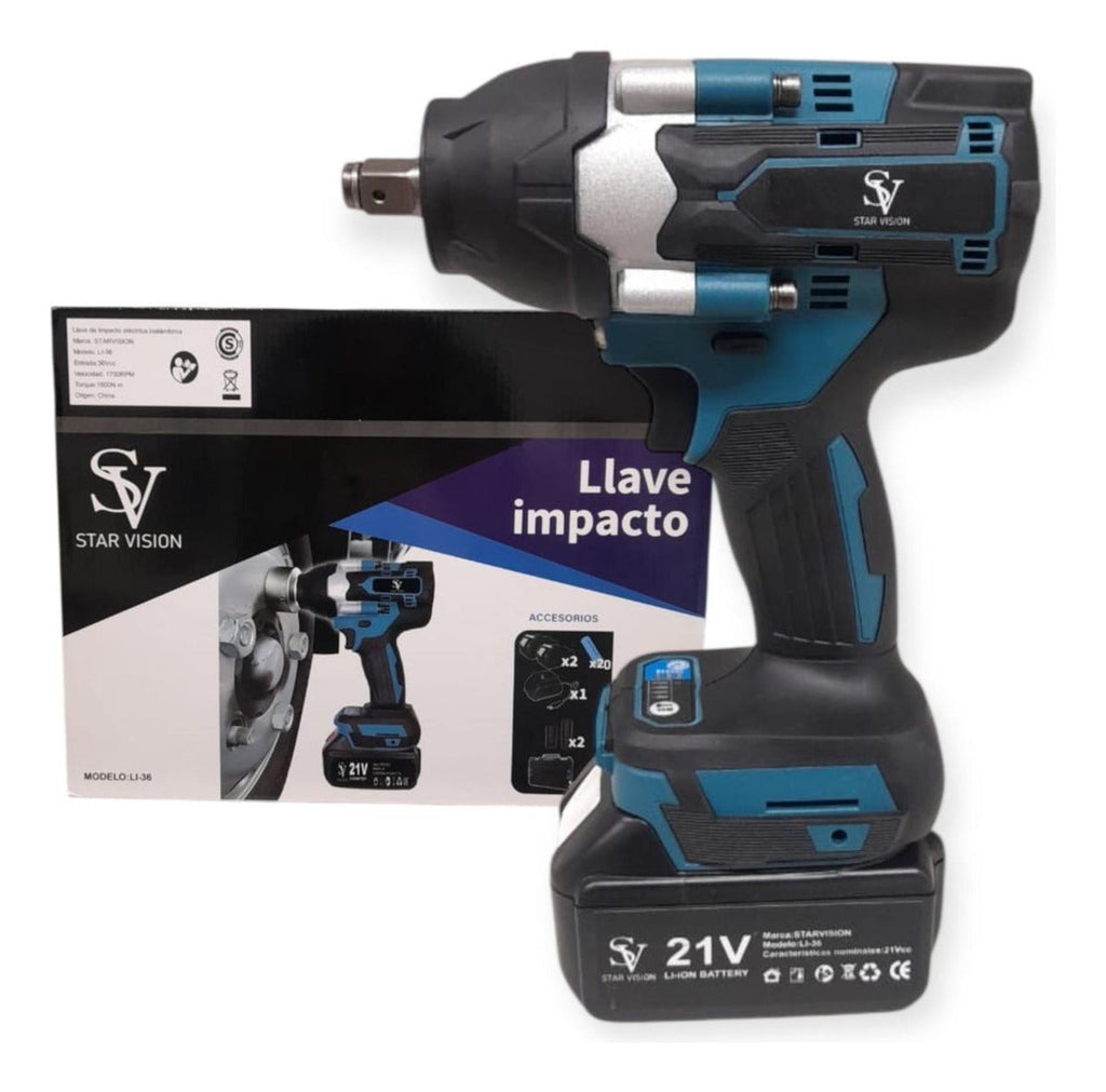 Llave De Impacto Star Vision Li-36 Inalámbrica 1/2