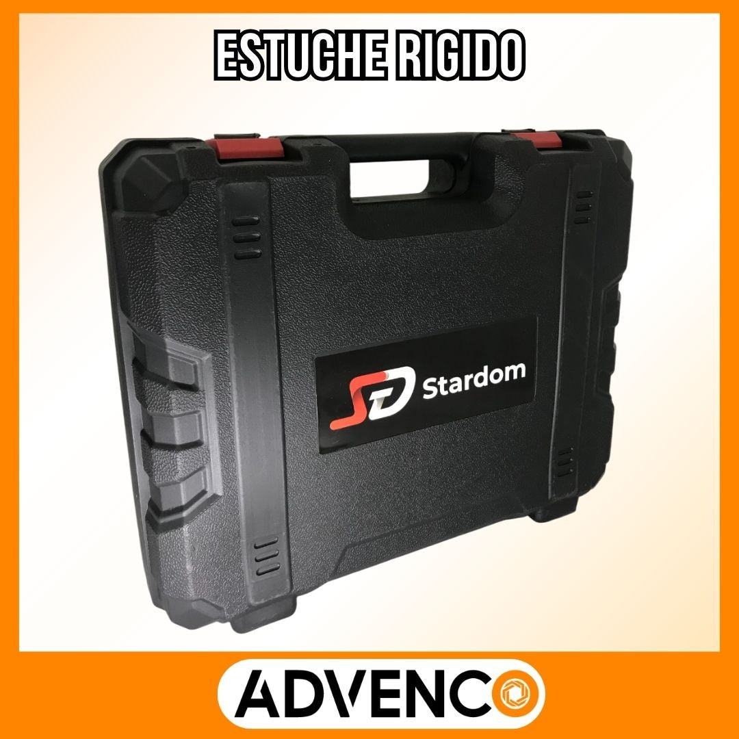 Rotomartillo Inalambrico 900w 2 Baterias 21v Color Rojo y Negro Frecuencia 50 60hz Stardom SD2010
