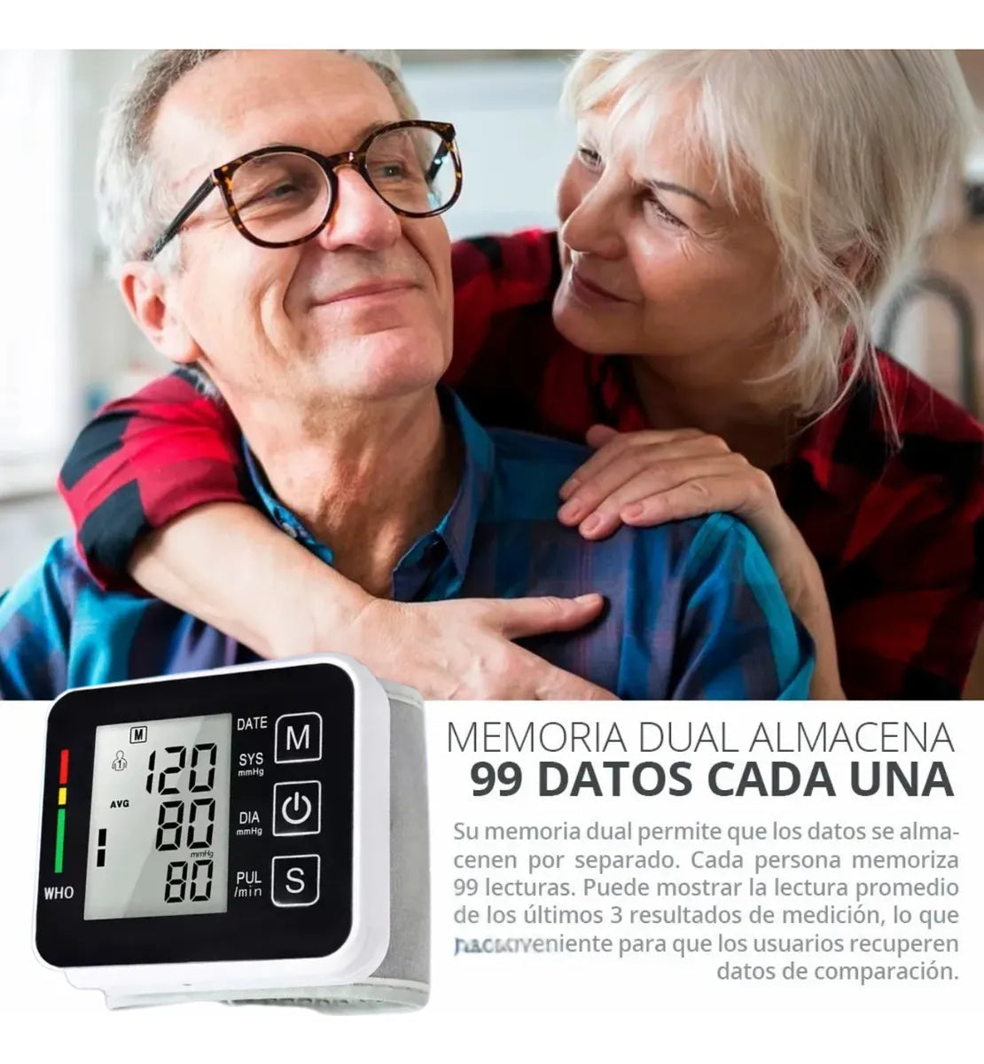 Tensiómetro Digital Batería Recargable Usb Medidor Presión