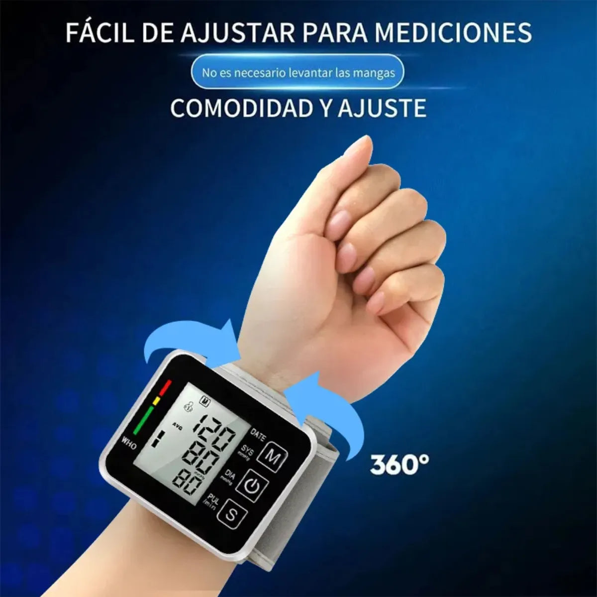 Tensiómetro Digital Batería Recargable Usb Medidor Presión