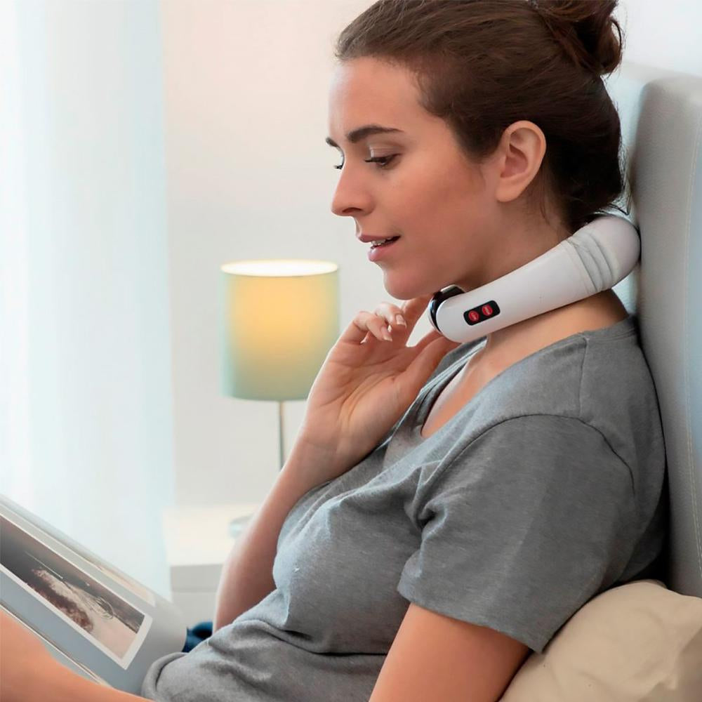 Masajeador De Cuello Electroestimulación Y Parche De Pulso
