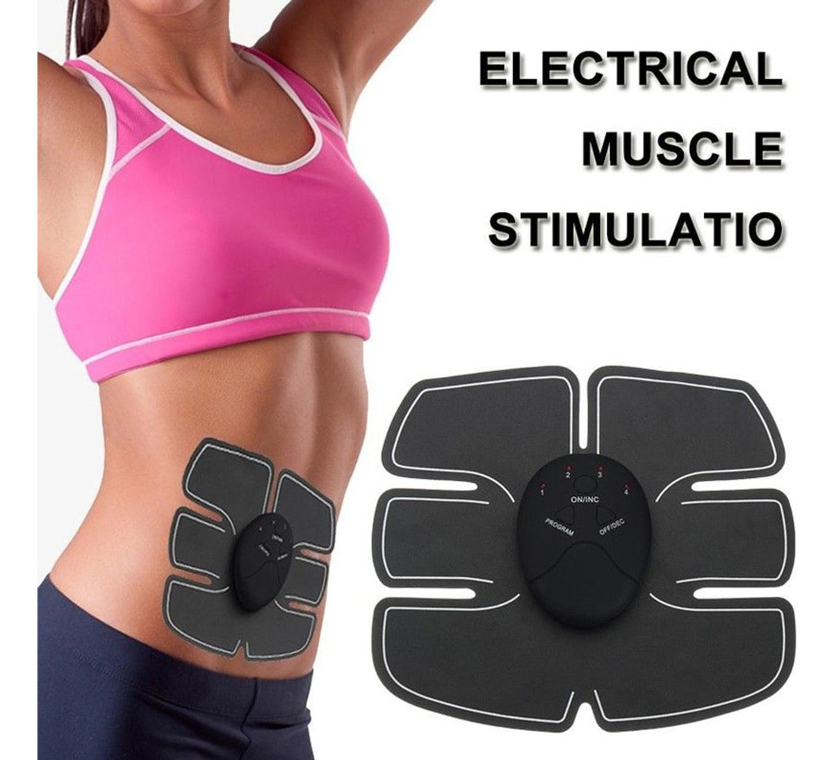 Ejercitador Abdominal Electrodo Electro Estimulador Gluteos