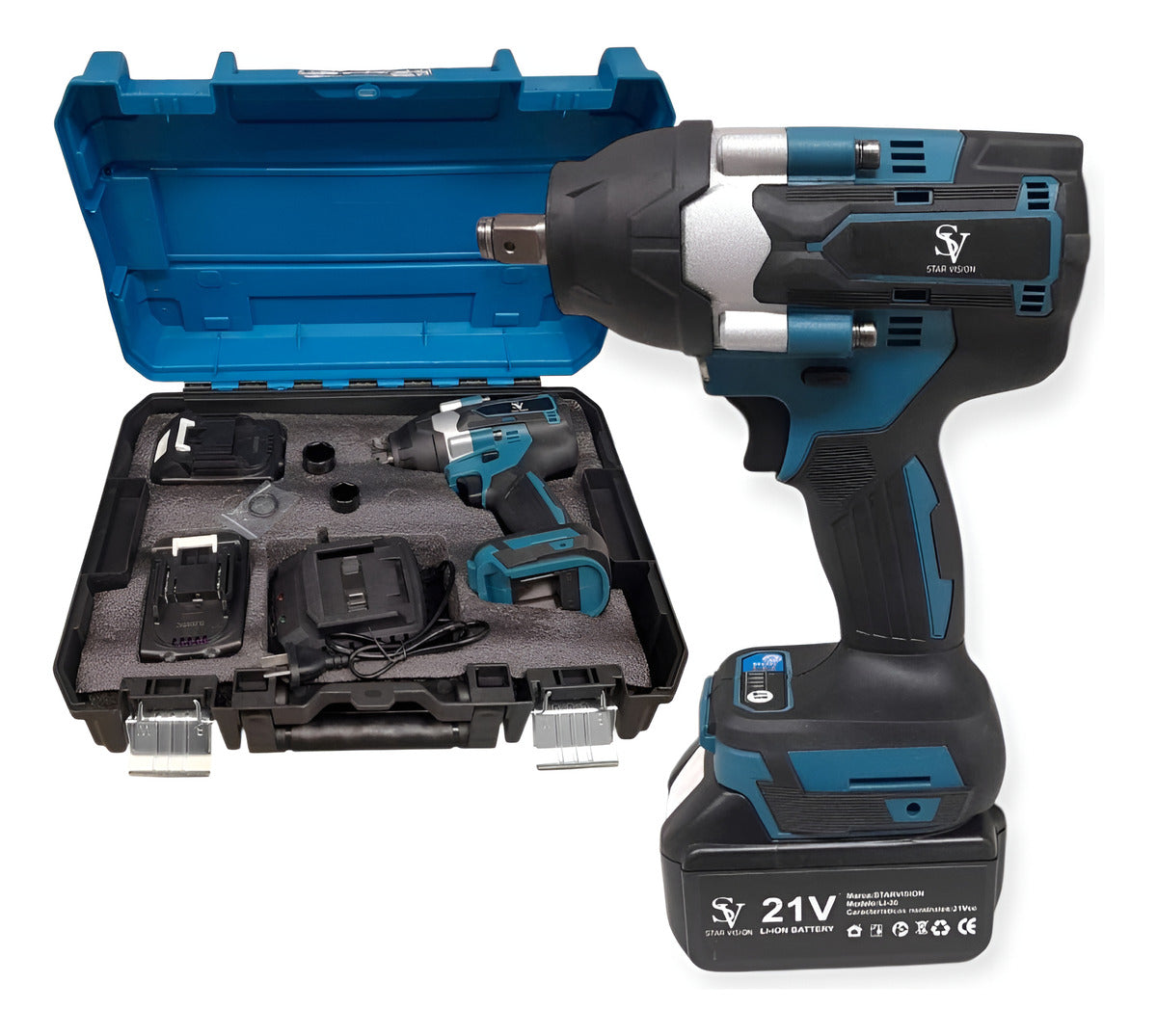 Llave De Impacto Star Vision Li-36 Inalámbrica 1/2