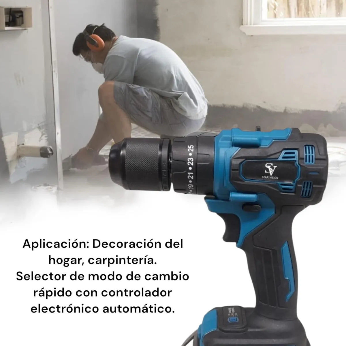 Taladro Inalámbrico OKTOOLS Sv-2026 13mm Maletín