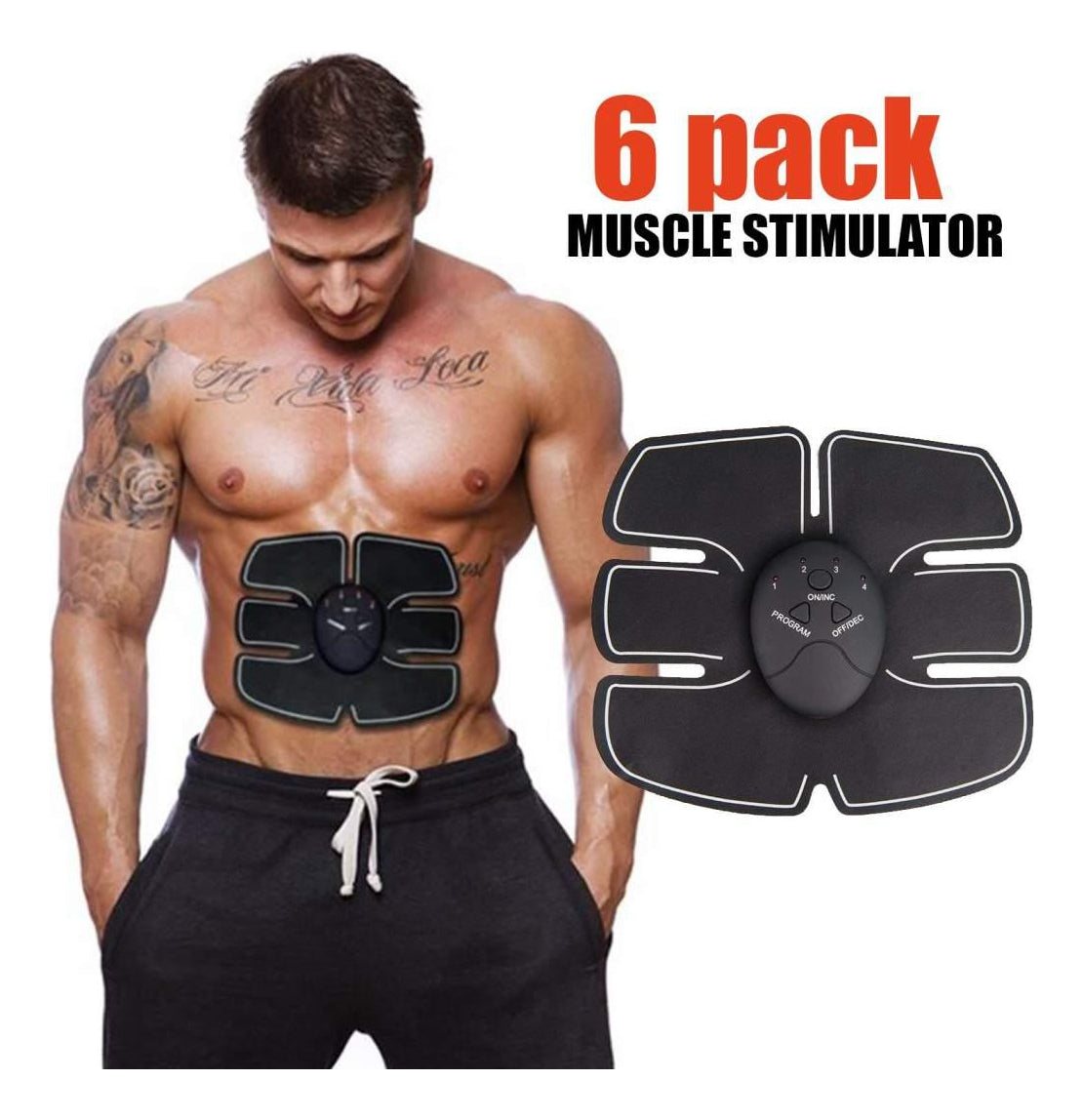 Ejercitador Abdominal Electrodo Electro Estimulador Gluteos
